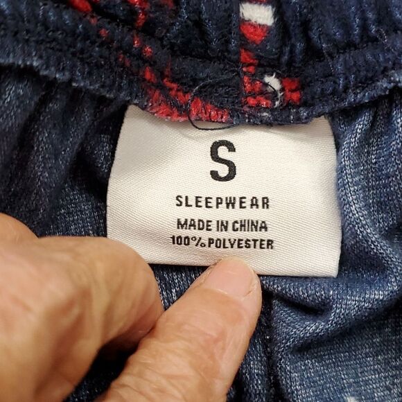 Christmas lounge pants, or PJ'S.  Size S. Navy with 🎅 Just in time for w - Picture 4 of 4